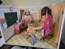 Our Generation school Play Set. Comes With 3 Dolls And School Supplies.
