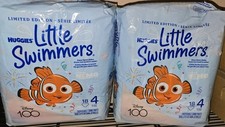 2 Pack Huggies Little Swimmers Swim Diapers Size 4 18 Ct Ea Disney 100 Nemo