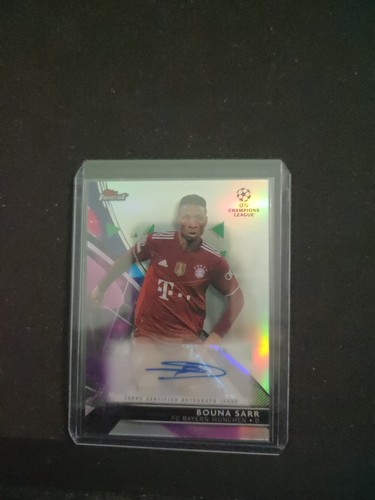 2022 Topps Finest UEFA Champions League Bouna Sarr Auto