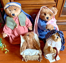 Boyd's Bears Judity G. Collection Christmas Nativity Set Mary Joseph Jesus - B18