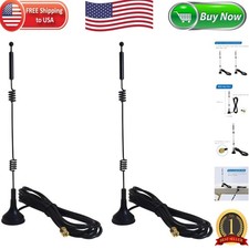 Long Range Dual Band WiFi Antenna 2-Pack - 9dBi RP-SMA for Enhanced Connectivity