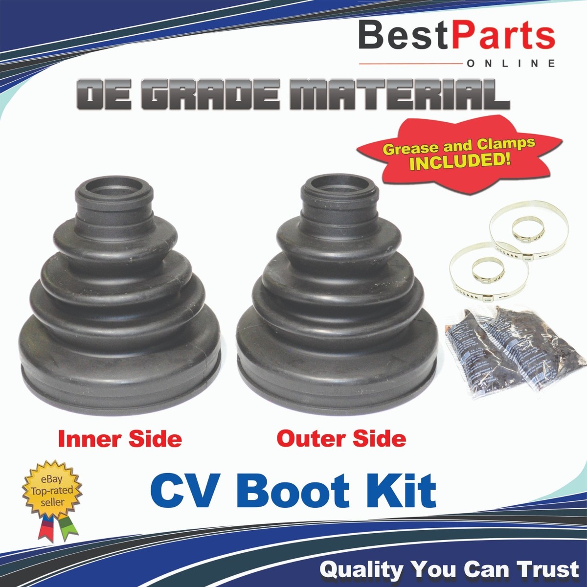 CV Axle Boot Kit for REAR Nissan 240SX 1992-1998 S14 Inner & Outer