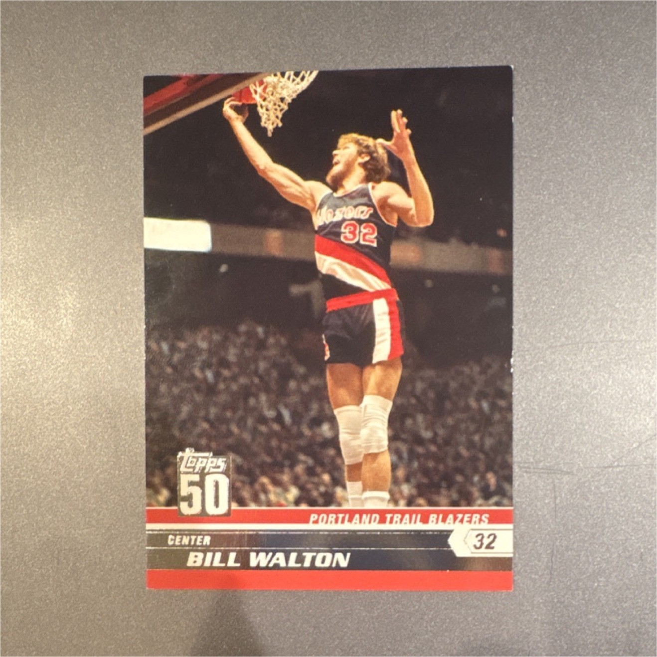 Topps 2007-08 Bill Walton Portland Trail Blazers 50th Anniversary #5 OF 50 Card