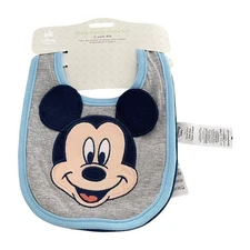 Disney Store Disney Baby Mickey Mouse Donald Duck Bib Set for Baby