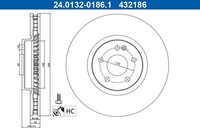2X Bremsscheibe Vorne Ate 240132 01861 FÜR Mercedes Bremsscheiben Scheibenbremse