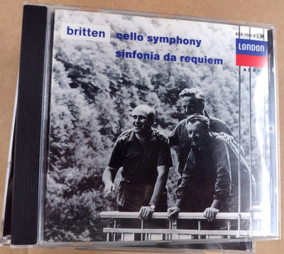 BRITTEN CELLO SYM..SINFONIA DA REQUIEM..ROSTROPOVICH..PEARS..CD..FREE SHIP