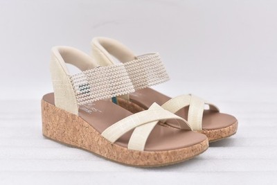 Women's Skechers Slip-ins Beverlee Lux Sandal in Natural Size 8.5 119594/NAT