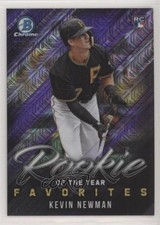 2019 Bowman ROY Favorites Chrome Mega Box Purple Mojo Refractor Kevin Newman 9qk