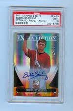 BUBBA STARLING 2011 DONRUSS ELITE AUTO RC #/598 PSA 9 MINT