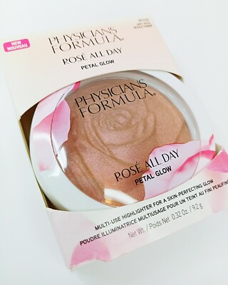 Physicians Formula Rose All Day Petal Glow Highlighter Powder Brand New in box