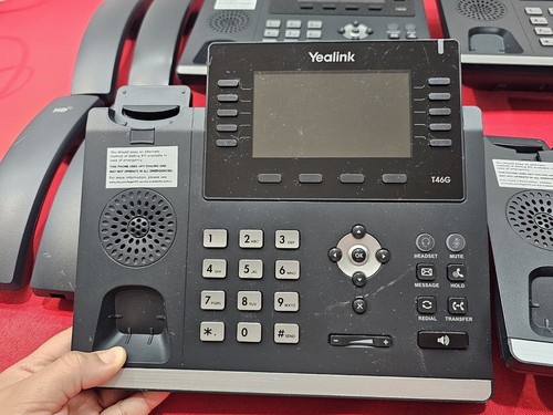 Lor Of 4 Yealink T46G Ultra-elegant Gigabit IP phone POE IP SIP-T46G W/handsets - Bild 2 von 9