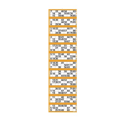 ORANGE BINGO TICKETS 36.000 FLYER JUMBO MARKE 12TV QUICKIES 3 X 12.000