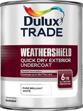 Dulux Weathershield flexible Undercoat Brilliant White 6 year Quick Dry Exterior