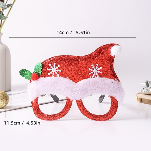Christmas Cartoon Glasses Photo Glasses Adult Children Christmas Party Frames - Imagen 16 de 34