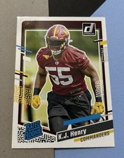 2023 Panini Donruss K.J. Henry Rated Rookie #400 Washington Commanders RC