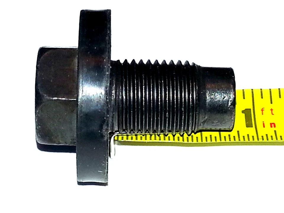 Perno y junta de tapón de drenaje de cambio de cárter de aceite del motor 1/2"-20 roscas para Chrysler B Foto 3 de 4