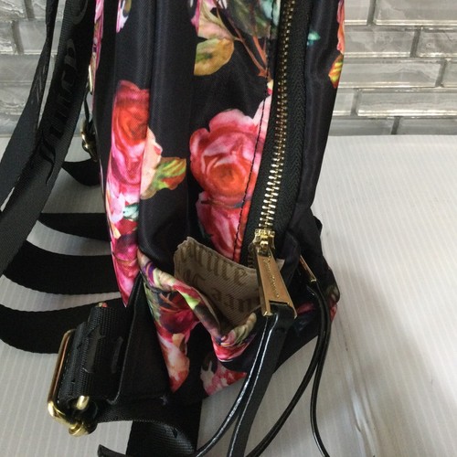 Juicy Couture Women Backpack 🎒 Petal Rose Black Multi Word Play Backpack - Picture 6 of 12
