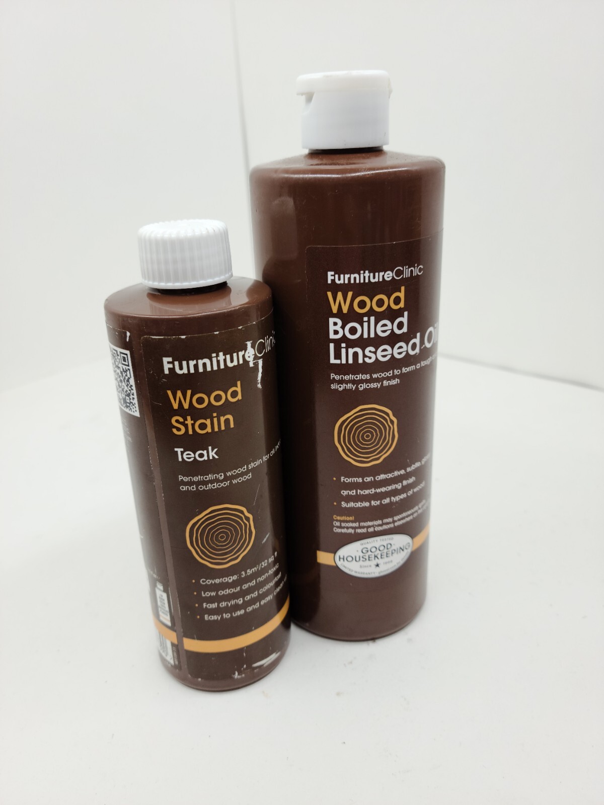Two In One! Furniture Clinic Linseed Oil for Wood Furniture 500ml and