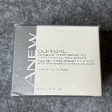 New Avon Anew Clinical Advanced Retexturizing Facial Peel 30 Pads 1.47 fl Oz