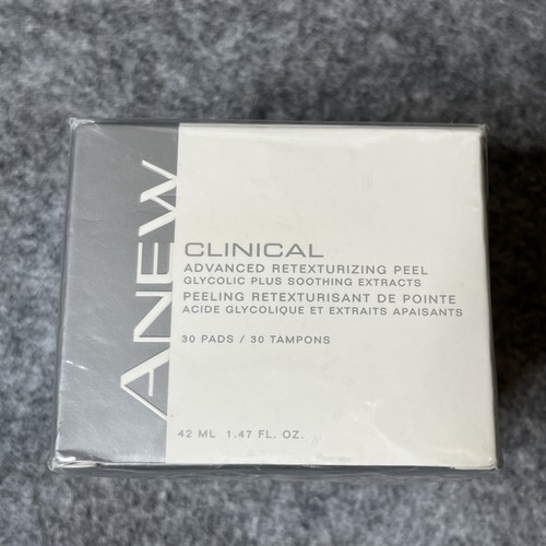 New Avon Anew Clinical Advanced Retexturizing Facial Peel 30 Pads 1.47 fl Oz - Foto 1 di 5