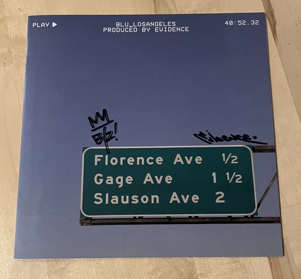 SIGNED Blu X Evidence - LOS ANGELES "Picture Disc" Lp Vinyl 1/100 Foto 4 de 4