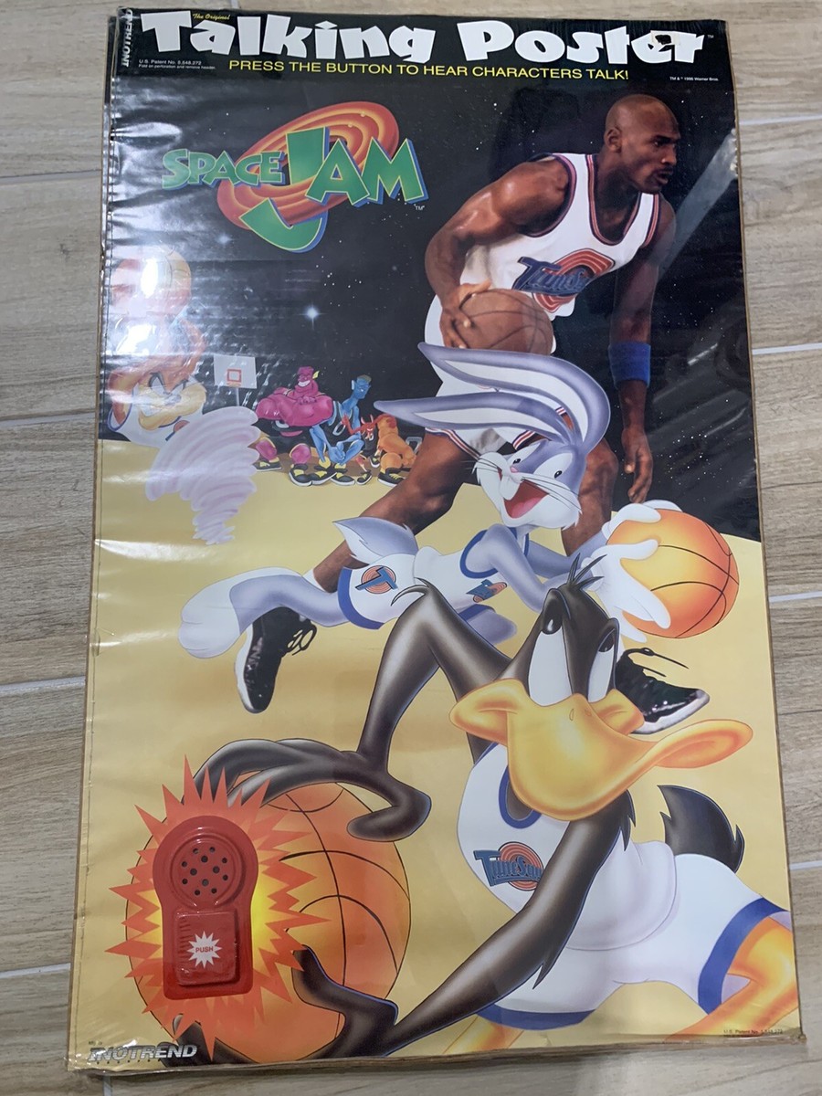 Set of 2 1996 Space Jam Michael Jordan Basketball Talking