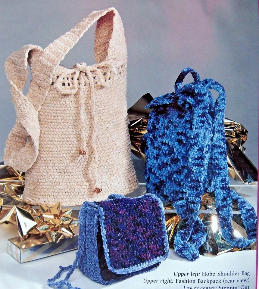 ASN Chenille Purses Crochet Pattern Book Judi Alweil - 1996 - Image 4 of 4