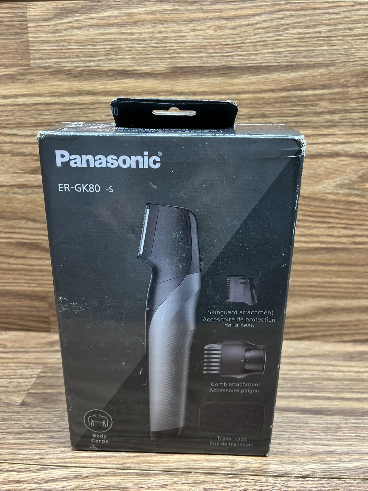 Panasonic Body Groomer for Men, Wet/Dry Cordless Body Hair ERGK80 for