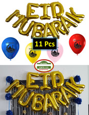 Eid Mubarak Decoration Balloon Banner 11Pcs Eid Favor Islamic Gift Ramadan Decor