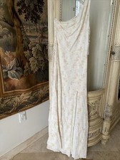 NWT Reformation Floral Maxi Dress One Shoulder Neutral bridal slit Evelyn SZ 2