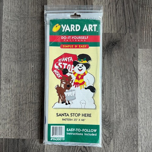 90s Do-It Yourself Wood Yard Art Pattern X-Max You Pick Santa Reindeer Snowman - Picture 8 of 25