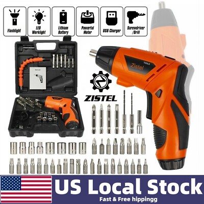 48IN1 Rechargeable Cordless Power Tool Electric Screwdriver Drill Driver Bit Set
