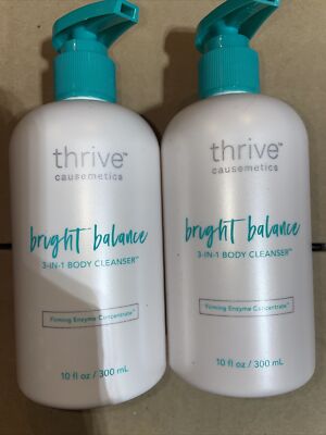 Set Of 2 - BRAND NEW - Thrive Causemetics Bright Balance 3-in-1 Body Cleanser