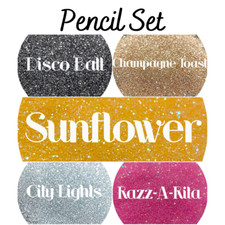 Premium Polyester Glitter Set - Pencil Set - Teacher Gifts - DIY