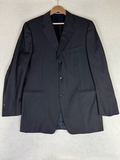 Canali Blazer Men's 42L EU 52L Charcoal Gray 3 Button Blazer Wool