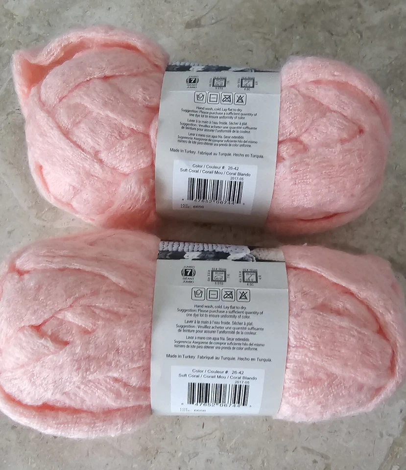 Premier Yarns Couture Jazz Yarn 26-10 Soft Coral 16.5 yards 3.5 ounces Pack of 2 - Image 3 of 4