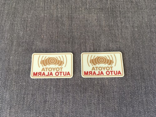 Toyota auto alarm