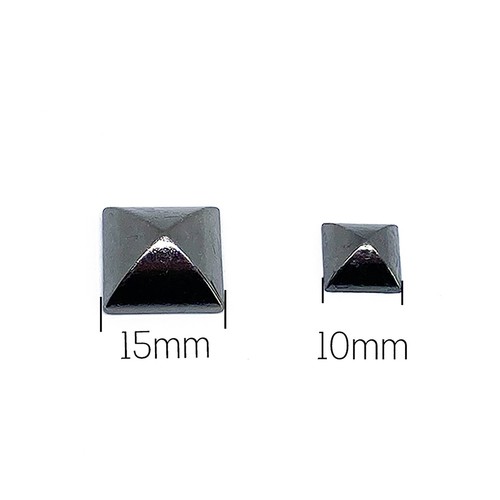 10mm-15mm Square Pyramid Studs Rivet Punk Screw Back Leather Craft lothing Bag - Picture 7 of 23