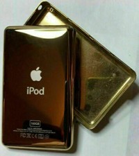 Gold Back Housing Cover Case for iPod Classic 6th/7th Video 5/5.5th Thin/Thick