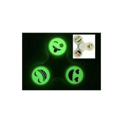 Leuchten im Dunkeln Emoji Gesichter Spezial Hand Spinner Tri Fidget Fokus Werkzeug Anti-Stress