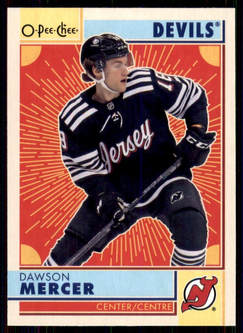 202223 UD OPeeChee OPC Retro 141 Dawson Mercer New Jersey Devils