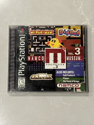 Namco Museum Vol. Volume 3 (Sony PlayStation 1, 1996) PS1 Complete W/ Manual