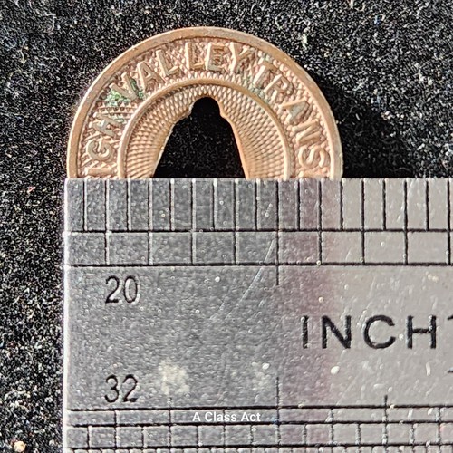 48, TRANSIT TOKENS LEHIGH VALLEY TRANSIT CO FARE CHECK. PA 15K. Our B570 - Picture 10 of 10