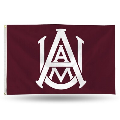 Alabama A&M Bulldogs Brown Background Team Logo Flag 3x5 FT Banner