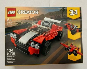 lego red sports car