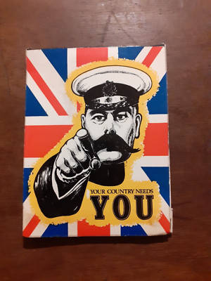 Lord Kitchener Your Country Needs You vintage large matchbook rare