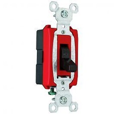 Pass  Seymour CSB20AC1 Heavy Duty Toggle Switch 120/277 VAC 20 Amp Brown