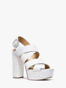 garner studded leather flatform