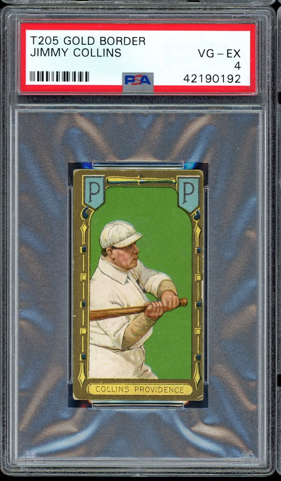 1911 T205 Gold Border Baseball Jimmy Collins PSA 4