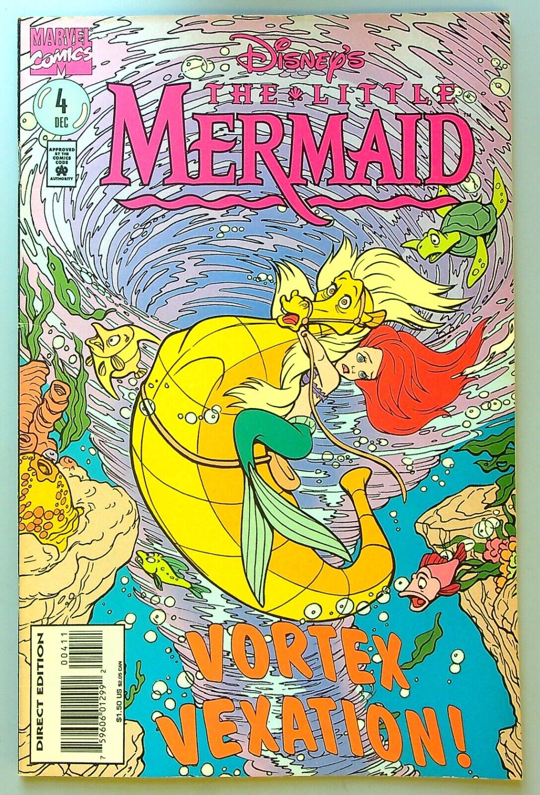 Disney's The Little Mermaid #4 ~ MARVEL 1994 ~ Trina Robbins VF